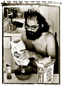 Ginsberg/Breakfast in his Apartment San Francisco, 1965Photographs and descriptions by Larry Keenan