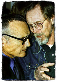 Dennis Hopper and Bruce Conner (color photo), San Francisco, 1996Photographs and descriptions by Larry Keenan