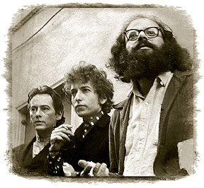 McClure, Dylan & Ginsberg, North Beach, San Francisco, 1965Photographs and descriptions by Larry Keenan