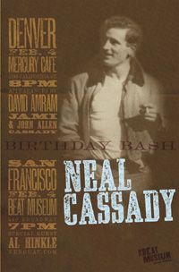 Neal Cassady Birthday Bash Poster