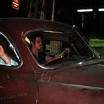 Garrett driving, Greg shotgun, Cassady and Hinkle in the back seat