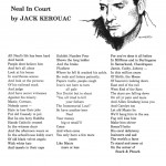 Neal in Court, poem by Jack Kerouac, with a lithograph by Carolyn Cassady Neal in Court, poem by Jack Kerouac, with a lithograph by Carolyn Cassady
