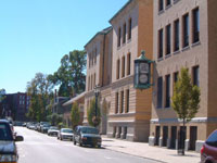 Jack would often meet Maggie Cassidy (Mary Carney) underseath the clock at Lowell High School.
