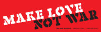 Make Love Not War sticker