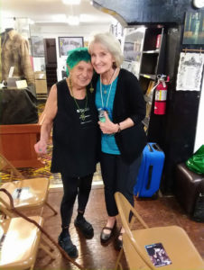ruth weiss and Cathy Cassady (photo by George Sylvia)