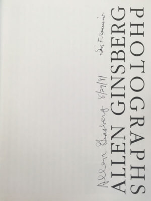 Allen Ginsberg: Photographs (signature)