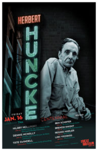 Herbert Huncke Centennial Poster