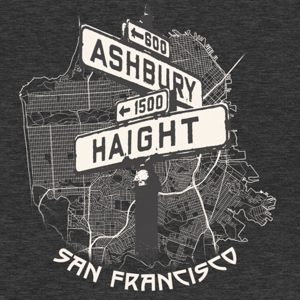 Haight-Ashbury T-Shirt (Heather Grey)