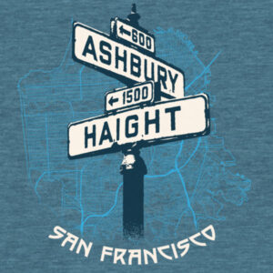 Haight-Ashbury T-Shirt (Blue Heather)