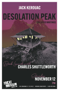 Desolation Peak: Collected Writings Book Launch with Charles Shuttleworth, November 12, 2022