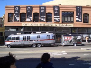 The Beatmobile at City Lights Books